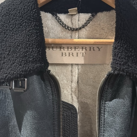 Burberry Brit vintage Shearling Leather Jacket - Picture 2 of 4